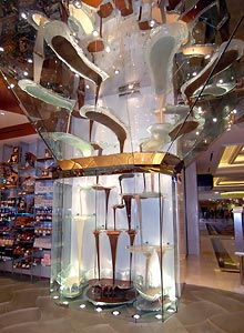 World’s Largest Chocolate Fountain at Bellagio